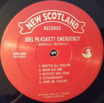 2LP Joel Plaskett Emergency: Truthfully Truthfully