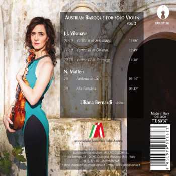CD Johann Joseph Vilsmayr: Austrian Baroque For Solo Violin Vol.2