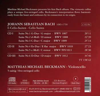 3CD Johann Sebastian Bach: 6 Cello-Suiten