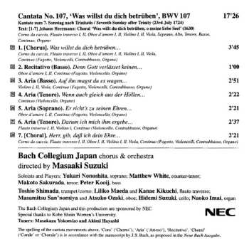 CD Johann Sebastian Bach: Cantatas 23 : BWV 10 Meine Seel Erhebt Den Herren - BWV 93 Wer Nur Den Lieben Läßt Walten - BWV 107 Was Willst Du Dich Betrüben - BWV 178 Wo Gott Der Herr Nicht Bei Uns Hält