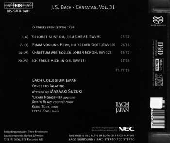 SACD Johann Sebastian Bach: Cantatas 31: ►91 ►101 ►121 ►133 (Ich Freue Mich In Dir)