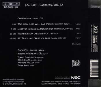 SACD Johann Sebastian Bach: Cantatas 32: ►111 ►123 ►124 ►125 (Mit Fried Und Freud)