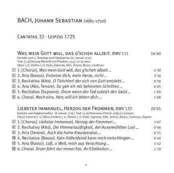 SACD Johann Sebastian Bach: Cantatas 32: ►111 ►123 ►124 ►125 (Mit Fried Und Freud)