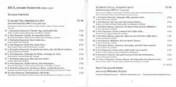 CD Johann Sebastian Bach: Secular Cantatas - O Holder Tag BWV 210 - Coffee Cantata BWV 211