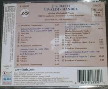 CD Johann Sebastian Bach: Bach: Suite Nr. 3 BWV1068; Passacaglia & Fuge in C minor / Vivaldi: Violinkonzert B flat major RV370; Händel: Concerto Grosso in B minor Op.6 n.12