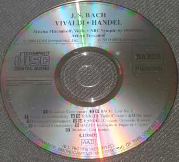 CD Johann Sebastian Bach: Bach: Suite Nr. 3 BWV1068; Passacaglia & Fuge in C minor / Vivaldi: Violinkonzert B flat major RV370; Händel: Concerto Grosso in B minor Op.6 n.12