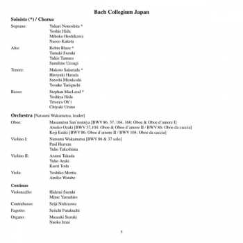 CD Johann Sebastian Bach: Cantatas 19 : BWV 86 Wahrlich, Wahrlich, Ich Sage Euch - BWV 37 Wer Da Gläubet Und Getauft Wird - BWV 104 Du Hirte Israel, Höre - BWV 166 Wo Gehest Du Hin ?