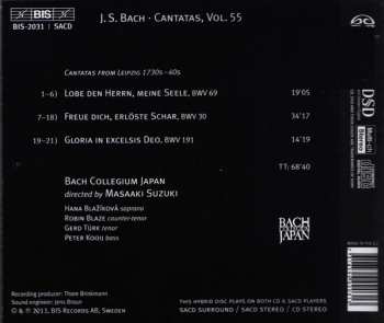 SACD Johann Sebastian Bach: Cantatas 55:  ►30 ►69 ►191 (Freue Dich, Erlöste Schar)