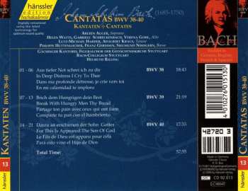 CD Johann Sebastian Bach: Cantatas BWV 38-40