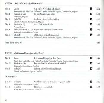 CD Johann Sebastian Bach: Cantatas BWV 38-40