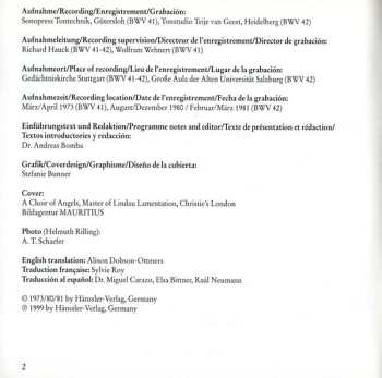 CD Johann Sebastian Bach: Cantatas BWV 41, 42