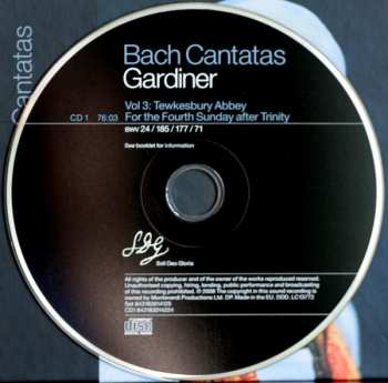 2CD Johann Sebastian Bach: Cantatas Vol. 03: Tewkesbury / Mühlhausen