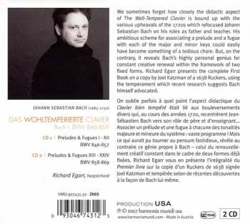 2CD Johann Sebastian Bach: Das Wohltemperierte Clavier Vol. 1