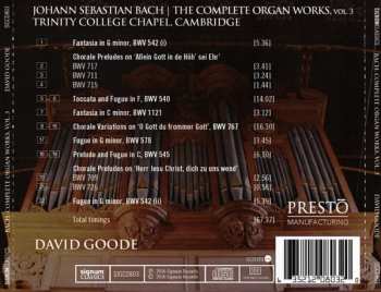 CD Johann Sebastian Bach: The Complete Organ Words, Vol. 3