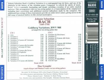 2CD Johann Sebastian Bach: Goldberg Variations (Arranged For Ten-String Guitar Duo)