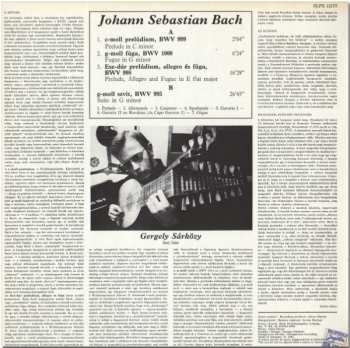 LP Johann Sebastian Bach: Lute Music (BWV 999, BWV 1000, BWV 998, BWV 995)