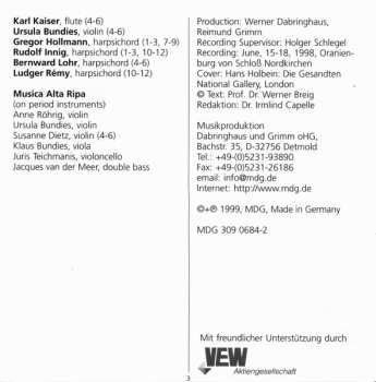 CD Johann Sebastian Bach: Solo Concertos Vol. 4 - Triple Concerto BWV 1044, Harpsichord Concertos BWV 1061, 1062, Italian Concerto BWV 971