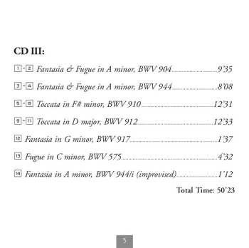 CD Johann Sebastian Bach: Toccatas, BWV 910-916, Fantasias, Preludes & Fugues, BWV 903-904, 917, BWV 944, 894, 899-902/a, 575, Pastorale, BWV 590