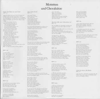2LP Johann Sebastian Bach: Motetten BWV 225-230  Choralsätze  Chorsätze Zum Magnificat