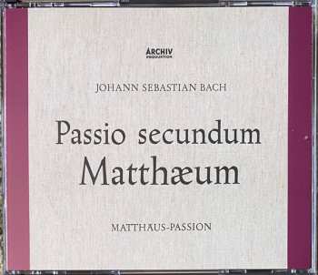 3SACD Johann Sebastian Bach: Passio Secundum Matthæum (Matthäus-Passion) LTD