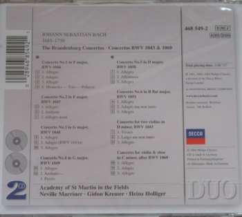 2CD Johann Sebastian Bach: The Brandenburg Concertos - Concertos BWV 1043 & 1060