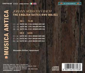 2CD Johann Sebastian Bach: The English Suites, BWV 806-811