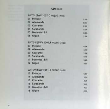 2CD Johann Sebastian Bach: The Six Suites