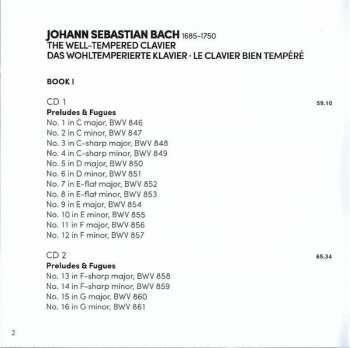 5CD/Box Set Johann Sebastian Bach: The Well-Tempered Clavier = Das Wohltemperierte Clavier = Le Clavier Bien Tempéré