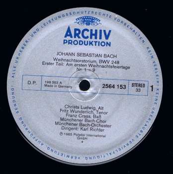 3LP/Box Set Johann Sebastian Bach: Weihnachtsoratorium BWV 248
