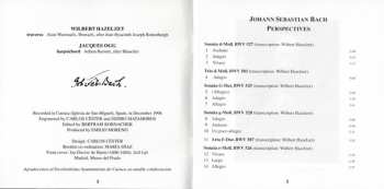 CD Johann Sebastian Bach: Perspectives (Trio Sonatas BWV 525-528, 583, 587)