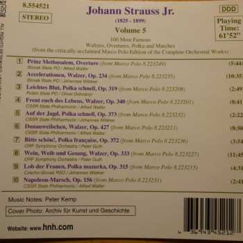 CD Johann Strauss Jr.: 100 Most Famous Waltzes, Overtures, Polkas And Marches Volume 5