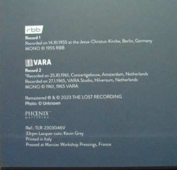 2LP Johanna Martzy: The Unreleased And Rare Recordings  LTD | NUM