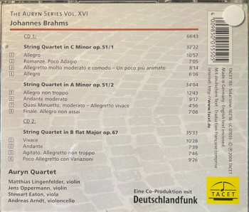 2CD Johannes Brahms: Complete String Quartets