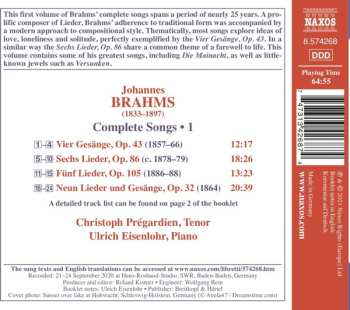 CD Johannes Brahms: Complete Songs • 1