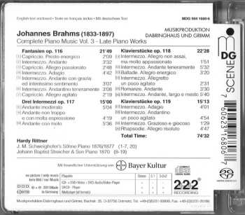 SACD Johannes Brahms: Vol. 3: Late Piano Works - Piano Pieces Op. 116-119