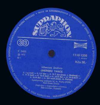 LP Johannes Brahms: Uherské Tance