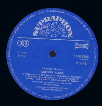 LP Johannes Brahms: Uherské Tance