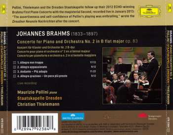 CD Johannes Brahms: Klavierkonzert Nr. 2