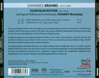 SACD Johannes Brahms: Piano Concerto No. 2, Symphony No. 3 LTD