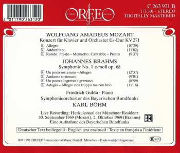 CD Johannes Brahms: Symphony No. 1 / Klavierkonzet KV 271