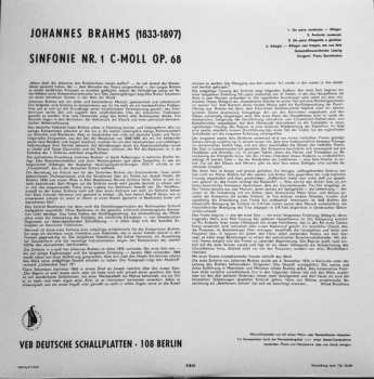 LP Johannes Brahms: Sinfonie Nr. 1