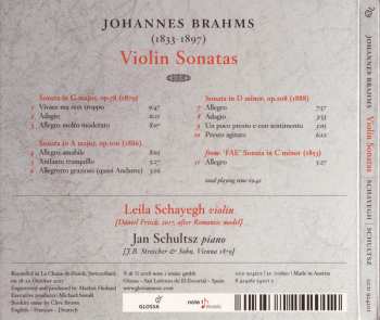 CD Johannes Brahms: Violin Sonatas