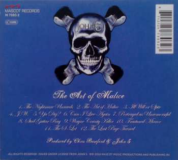 CD John 5: The Art Of Malice