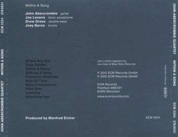 CD John Abercrombie Quartet: Within A Song
