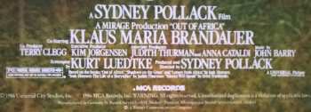LP John Barry: Out Of Africa (Music From The Motion Picture Soundtrack)