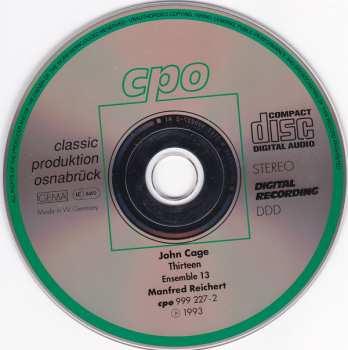 CD John Cage: Thirteen