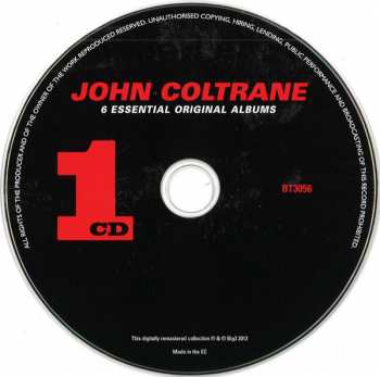3CD John Coltrane: 6 Essential Original Albums