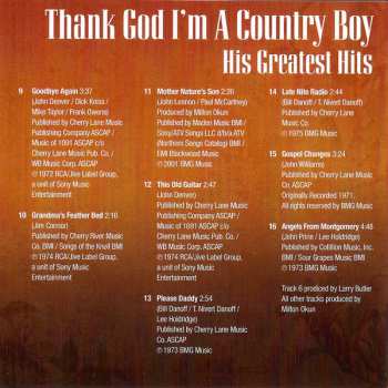 CD John Denver: Thank God I'm A Country Boy (His Greatest Hits)