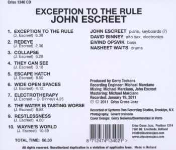 CD John Escreet: Exception To The Rule