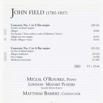 CD John Field: Piano Concertos Vol. 1: No 1 In E Flat Major / No.2 In A Flat Major